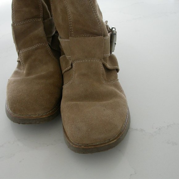 Tan Soft Suede Boots - Picture 7 of 7